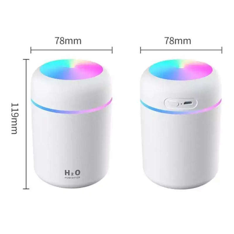 Humidificador de ar com luz de LED