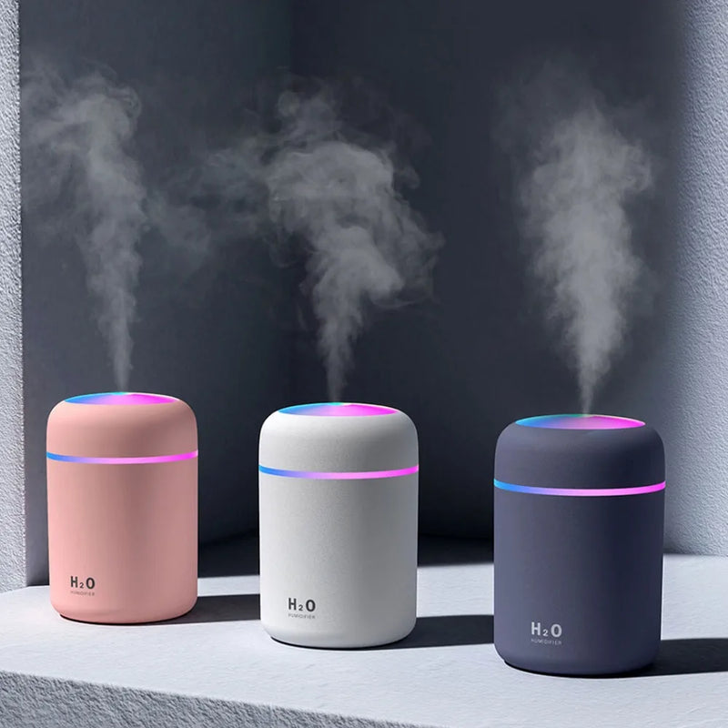 Humidificador de ar com luz de LED