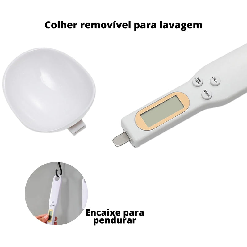 Colher com medidor dital