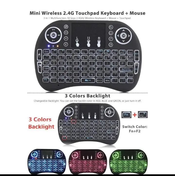 Mini Wireless Teclado USB Wireless