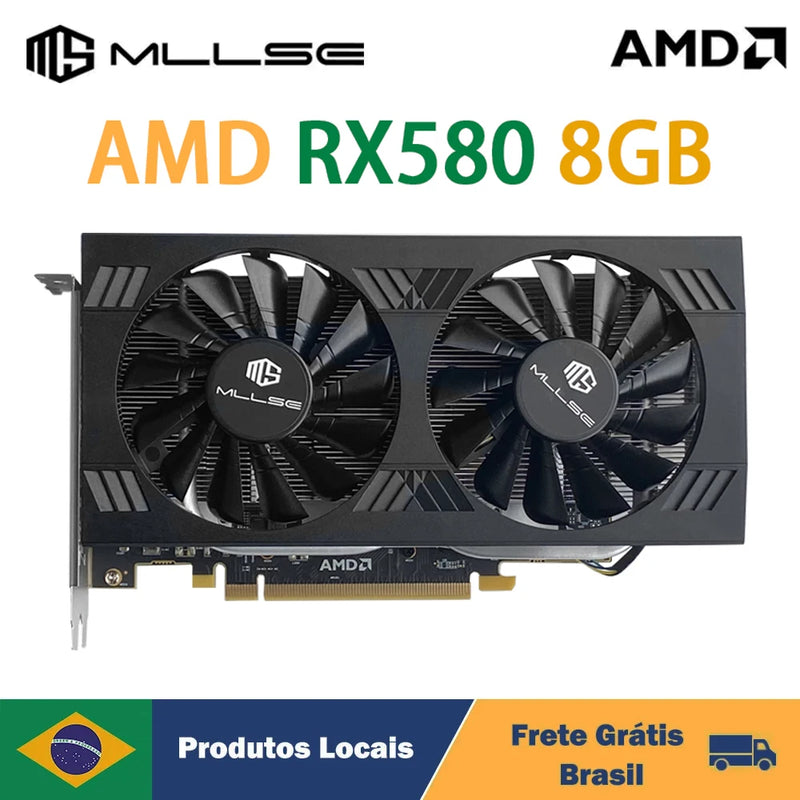 Placa Video mllse amd rx 580 8gb