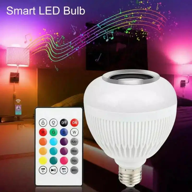 Lampada Bluetooth Led, Caixa De Som