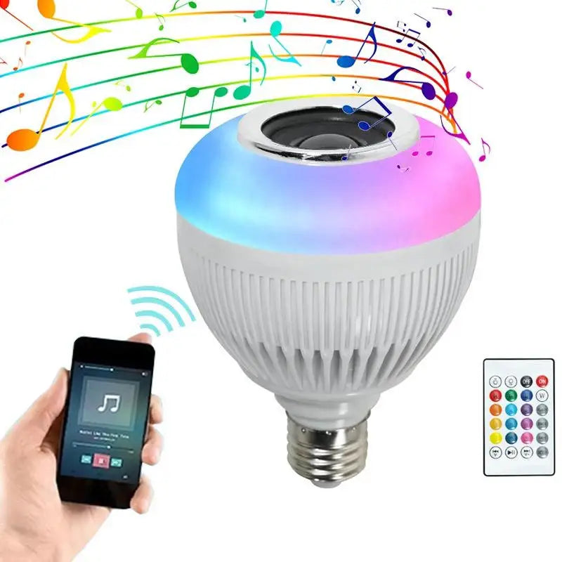 Lampada Bluetooth Led, Caixa De Som